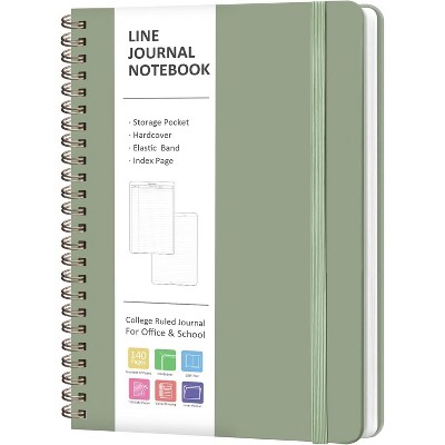 Journaling Notebooks, Lined Spiral Journal Notebook for Women & Men, 146 Pages College Ruled Hardcover Note Book for Work,A5(5.5''x8'')