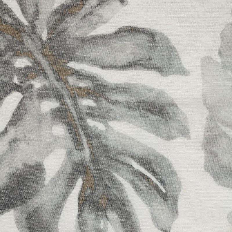 Habitat Alba Sheer Botanical Leaf Design Touch of Nature to Your Home or Office Grommet Curtain Panel Taupe, 5 of 6