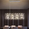 Rennnsan Glayven 13"W 12-Light Dandelion Crystal Modern Glam Dimmable Kitchen Island Pendant - 4 of 4