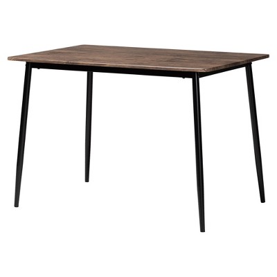 Bishop Industrial Gray Fabric and Metal 5-Piece Dining Set
