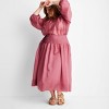Women's Drop Waist Pleated Sheer Midi Skirt - Future Collective - 3 of 3