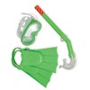 Swimline 3pc Otter Children's Recreational Mask, Snorkel and Fins Snorkeling Set - Small - Green - 3 of 4