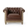 GDFStudio Batavia Chesterfield Tufted Club Chair with Nailhead Trim - 2 of 4