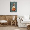 Stupell Industries Squirrel Atop Pumpkin Stack Black Framed Floater Canvas Wall Art - 2 of 4
