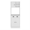 LunaLulinlk Kitchen Pantry with 3-Doors Cabinet and Drawer - 2 of 4