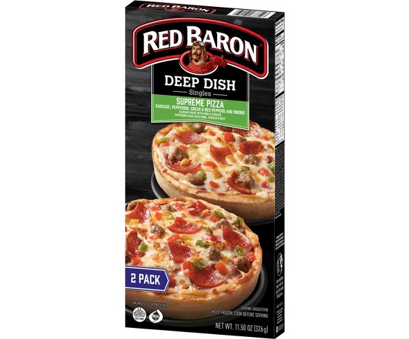 Red Baron Deep Dish Singles Supreme Frozen Pizza - 11.5oz