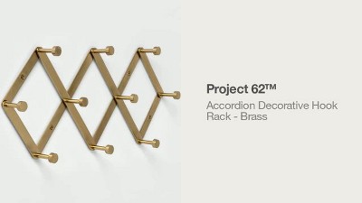 Accordion Decorative Hook Rack Brass Project 62