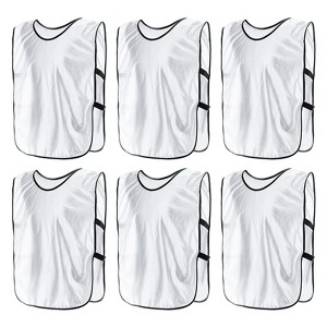 Unique Bargains Quick Drying Athletic Soccer Jersey Training Vests 6 Pcs - 1 of 4