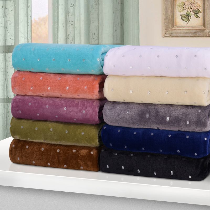 Fleece Plush Throw Blanket Medium Weight Fluffy Soft Decorative Bedding by Blue Nile Mills, 5 of 7
