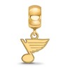 Black Bow Jewelry 14k Yellow Gold Plated Sterling Silver St. Louis Blues NHL Bead Charm - 2 of 4