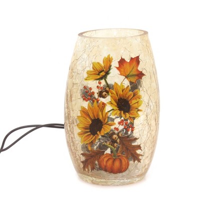 Stony Creek Fall Vase With Pumpkins Electric Leaves Sunflower Novelty ...