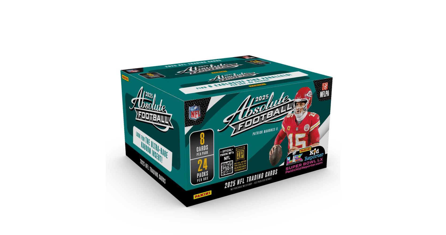 2025 Panini NFL Absolute Football Trading Card Booster Display Box