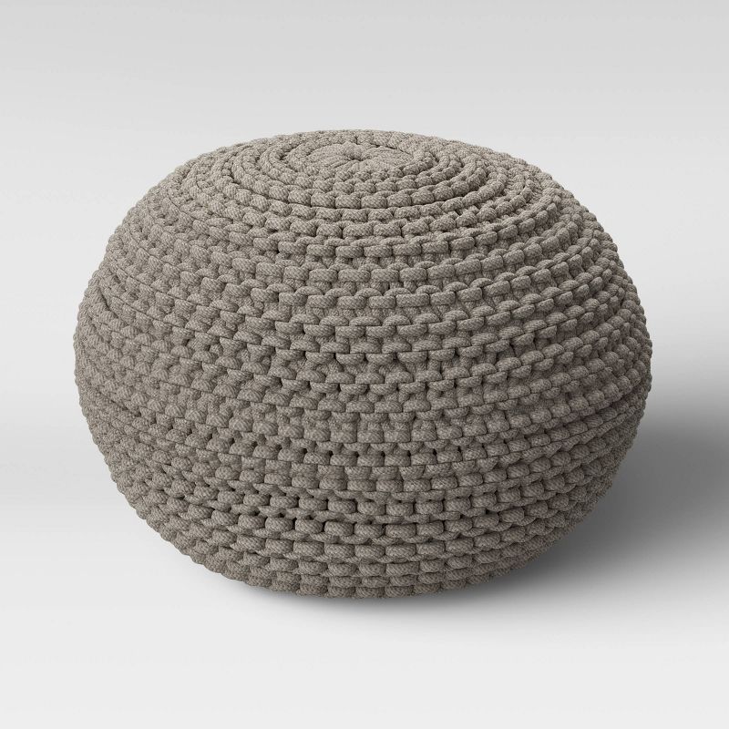 Cloverly Chunky Knit Pouf - Threshold&#153;, 4 of 11
