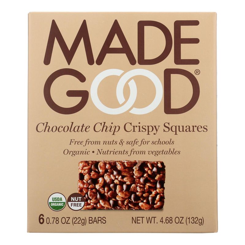 Made Good Chocolate Chip Crispy Squares - Case of 6/4.68 oz, 2 of 8