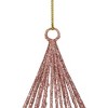 Northlight 6" Rose Gold Glitter Diamond Finial Christmas Ornament - 3 of 3
