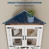 Acekool 67" Tall Corner Cabinet with Glass Door, Adjustable Shelves, Farmhouse Space-Saving Hutch Storage, Living Room Kitchen - 4 of 4