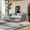 PAGED Twin Daybed Modern Wooden Bed Frame Simple Sofa Bed with 3 Storage Drawers and Trundle for Bedroom, Living - 2 of 4