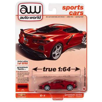 1/64 2020 Chevy Corvette, Red, 2021 Release 4A Auto World AWSP084-A