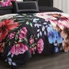 Bebejan Black Night Poppies 100% Cotton 5 Piece Reversible Comforter Set - 4 of 4