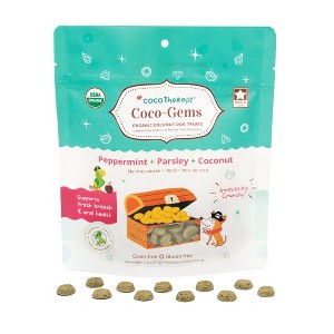 CocoTherapy Coco-Gems Training Treats Peppermint + Coconut - Organic Training Treat for dogs (5 oz) - 1 of 3