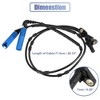 Unique Bargains Front Left Right ABS Wheel Speed Sensor for BMW X3 2004-2010 34523405907 2pcs - 2 of 3