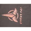 Mens Star Trek TV Series Klingon Text Black Short Sleeve Graphic Tee Shirt - 2 of 3