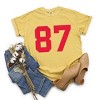 Football Jersey 87 - Womens Garment Dyed Tee - 3 of 4