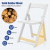 Tangkula Set of 8 Dining Chairs w/ Rubber Wood Legs & Padded Seat for Home Office Events - 4 of 4