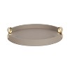 Kate and Laurel Valeska Round Tray with Handles - 4 of 4