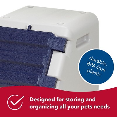 Small Blue BPA-Free Plastic Pet Food Storage Unit