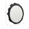 Decorative Stylish Sculptural Wall Mirror Perfect for Living Room, Bathroom, or Entryway Decor - Versatile Wall Accent for Hallway and Home Décor - 4 of 4