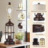 Aortzio Set of 2 Vintage Table Lamps,Bedside Lamp with 2USB,3-Way Dimmable - 3 of 4
