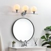 Elegant Lighting Cordelia 3 light Chrome and frosted white Bath Sconce - 3 of 4