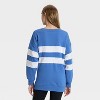 Women's Striped Oversized French Terry Crewneck Sweatshirt - JoyLab™ - 2 of 3
