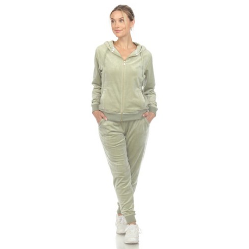 Velour Tracksuit Womens 2 Pieces Loungewear Joggers Outfits Sweatsuits Set  Soft Sports Sweat Suits Pants with Pockets