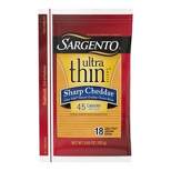 Sargento Ultra Thin Natural Sharp Cheddar Cheese Slices - 6.84oz/18ct slices