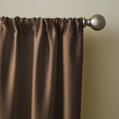 Elrene Versailles Faux Silk Window Curtain Panel - Thumbnail 4