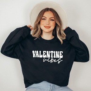 Simply Sage Market Women's Graphic Sweatshirt Retro Valentine's Vibes - 1 of 4