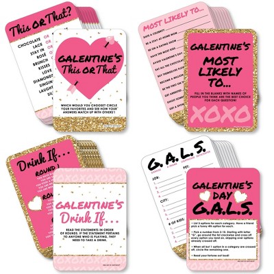 Big Dot Of Happiness Be My Galentine - 4 Valentine’s Day Party Games ...