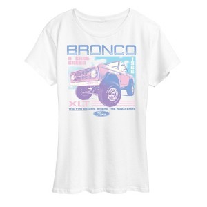 Women's - Ford - Bronco A Rare Breed XLT Pastel 1966 Short Sleeve Graphic T-Shirt - 1 of 4