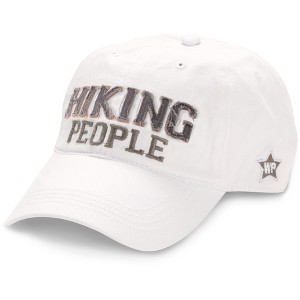 Pavilion Gift Company - Hiking People - White Adjustable Hat - Hats - 1 of 4