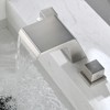 Cobbe Bathroom Sink Faucet 3-Hole Installation 8-Inch Widespread Faucet Double Handle Brushed Nickel - 3 of 4