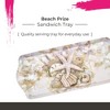 Pimpernel Beach Prize Sandwich Tray - Rectangular Melamine Snack Tray with Playful Dog on the Beach Artwork - Dishwasher Safe Serving Tray - 2 of 4