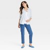 Over Belly High-Rise 90's Straight Maternity Pants - Isabel Maternity by Ingrid & Isabel™ Dark Wash - 3 of 4