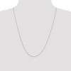 Black Bow Jewelry 0.6mm 10k Yellow Gold Diamond Cut Solid Cable Chain Necklace - 2 of 4