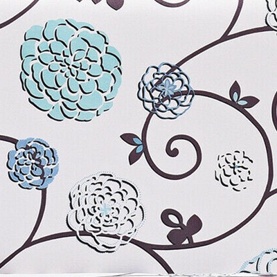 white & blue floral