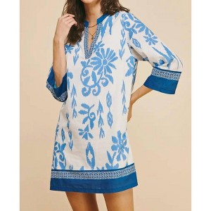 Women's Navy Ikat Tunic - PINCH - 1 of 2