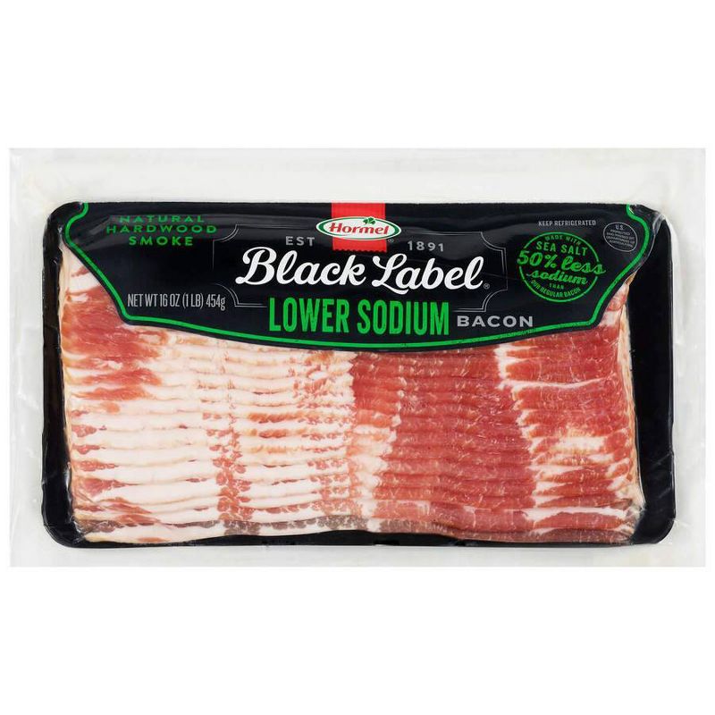 Hormel Black Label Lower Sodium Bacon - 16oz, 1 of 7