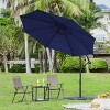 Yaheetech 10ft Patio Offset Umbrella with Crank & Cross Base for Backyard - 2 of 4