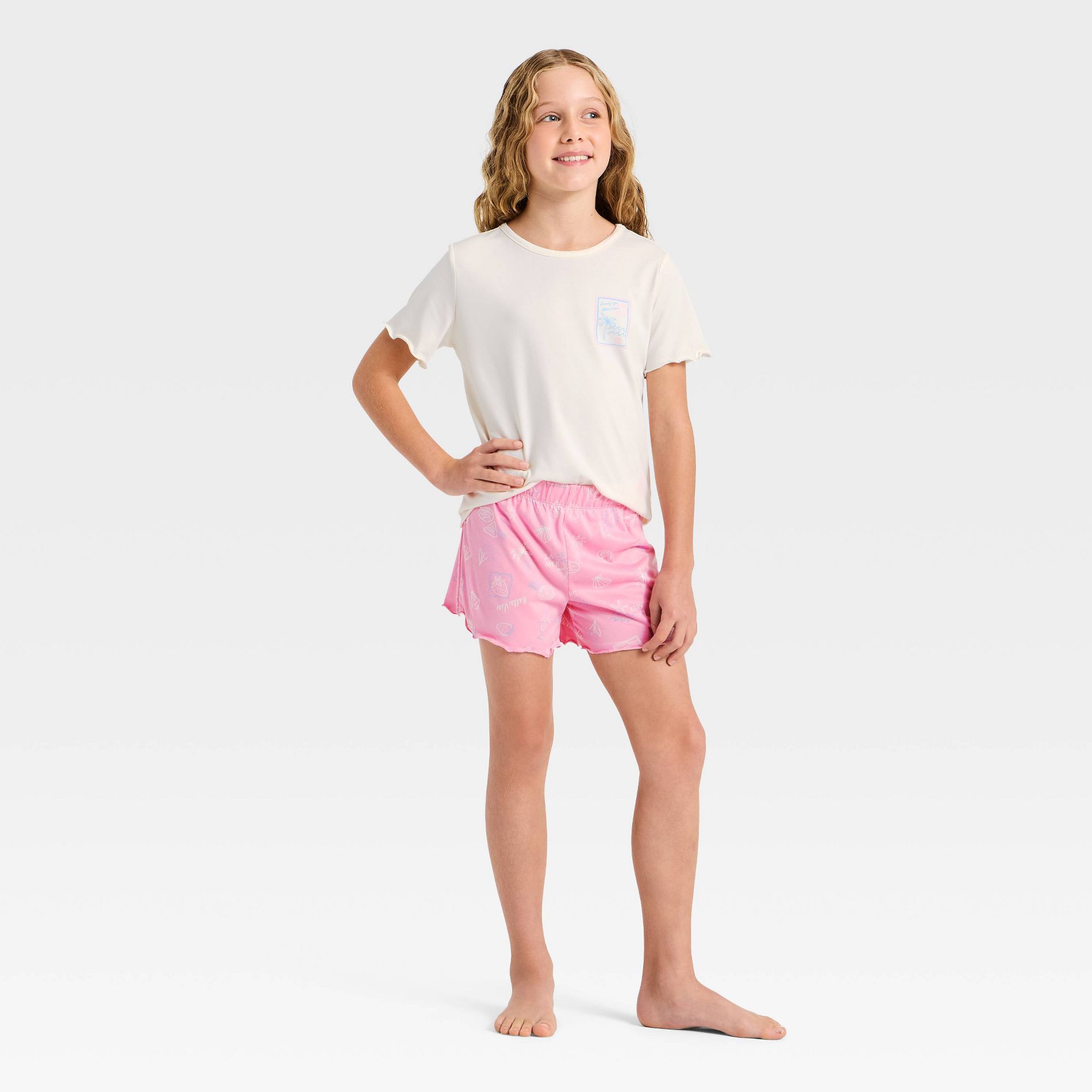 Girls' 2pc T-Shirt and Shorts Pajama Set - Cat & Jack™